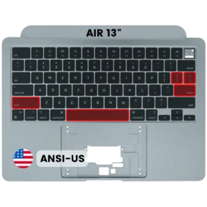 Top Case with Keyboard (ANSI US) For MacBook Air 13" A3113 (2024) (Used OEM Pull: Grade A) (Space Gray)