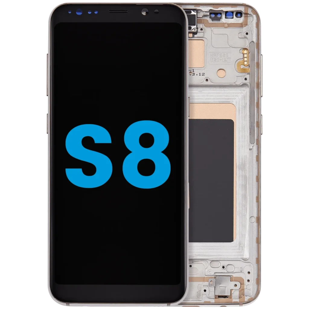 LCD Assembly With Frame (Without FingerPrint Sensor) For Samsung Galaxy S8 (Aftermarket: Incell) (Maple Gold)