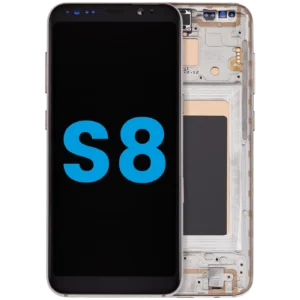 LCD Assembly With Frame (Without FingerPrint Sensor) For Samsung Galaxy S8 (Aftermarket: Incell) (Maple Gold)