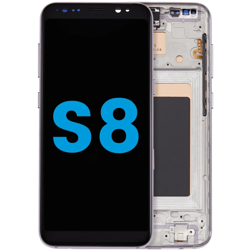 LCD Assembly With Frame (Without FingerPrint Sensor) For Samsung Galaxy S8 (Aftermarket: Incell) (Orchid Gray)