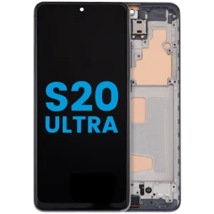 LCD Assembly With Frame (Without FingerPrint Sensor) For Samsung Galaxy S20 Ultra 5G (Aftermarket: Incell) (Cosmic Gray)