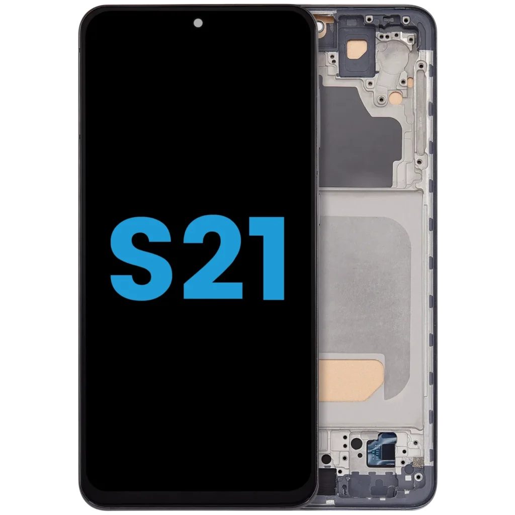LCD Assembly With Frame (Without FingerPrint Sensor) For Samsung Galaxy S21 5G (Aftermarket: Incell) (Phantom Gray)
