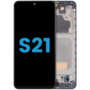 LCD Assembly With Frame (Without FingerPrint Sensor) For Samsung Galaxy S21 5G (Aftermarket: Incell) (Phantom Gray)