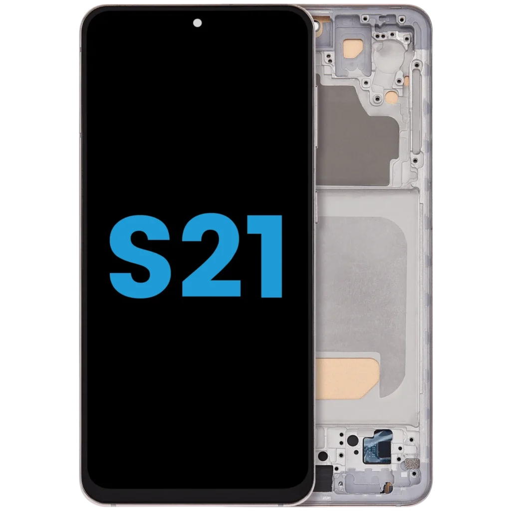 LCD Assembly With Frame (Without FingerPrint Sensor) For Samsung Galaxy S21 5G (Aftermarket: Incell) (Phantom Pink)