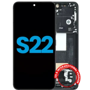 LCD Assembly With Frame (Without FingerPrint Sensor) For Samsung Galaxy S22 5G (Aftermarket: Incell) (Phantom Black)