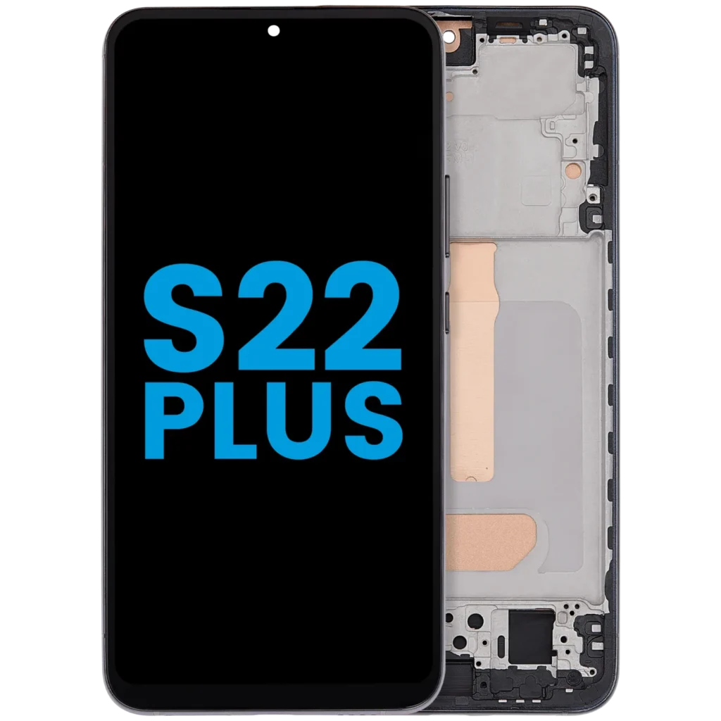 LCD Assembly With Frame (Without FingerPrint Sensor) For Samsung Galaxy S22 Plus 5G (Aftermarket: Incell) (Phantom Black)
