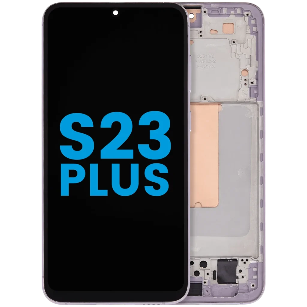 LCD Assembly With Frame (Without FingerPrint Sensor) For Samsung Galaxy S23 Plus 5G (Aftermarket: Incell) (Lavender)