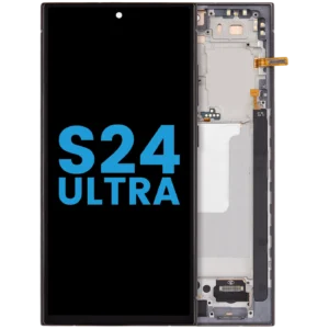 LCD Assembly With Frame (Without FingerPrint Sensor) For Samsung Galaxy S24 Ultra 5G (Aftermarket: Incell) (Titanium Black)