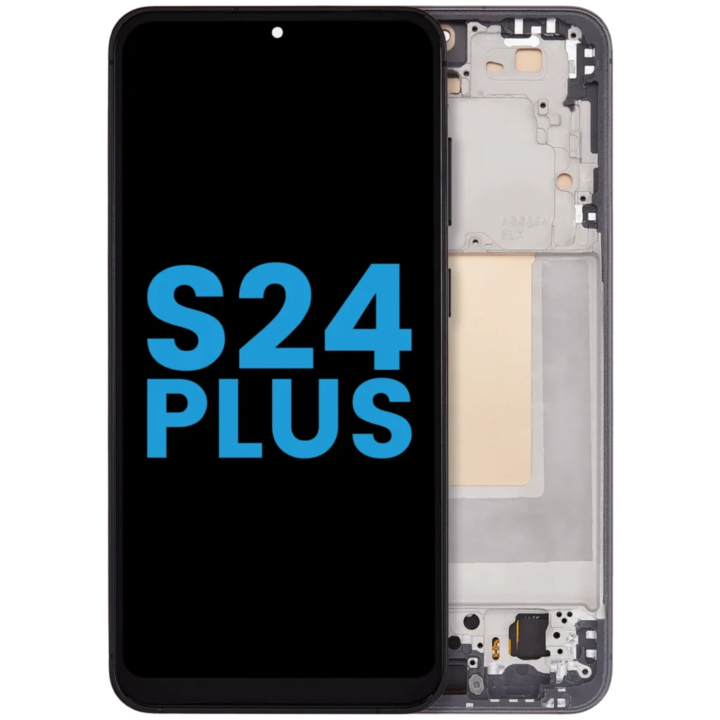 LCD Assembly With Frame (Without FingerPrint Sensor) For Samsung Galaxy S24 Plus 5G (Aftermarket: Incell) (Onyx Black)