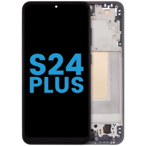 LCD Assembly With Frame (Without FingerPrint Sensor) For Samsung Galaxy S24 Plus 5G (Aftermarket: Incell) (Onyx Black)