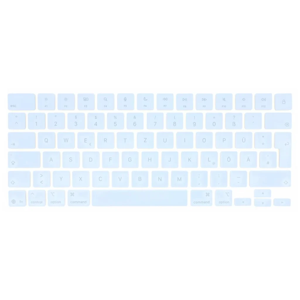 Keycap Kit (German) For MacBook Neo 13" A3404 (2026) (Indigo)