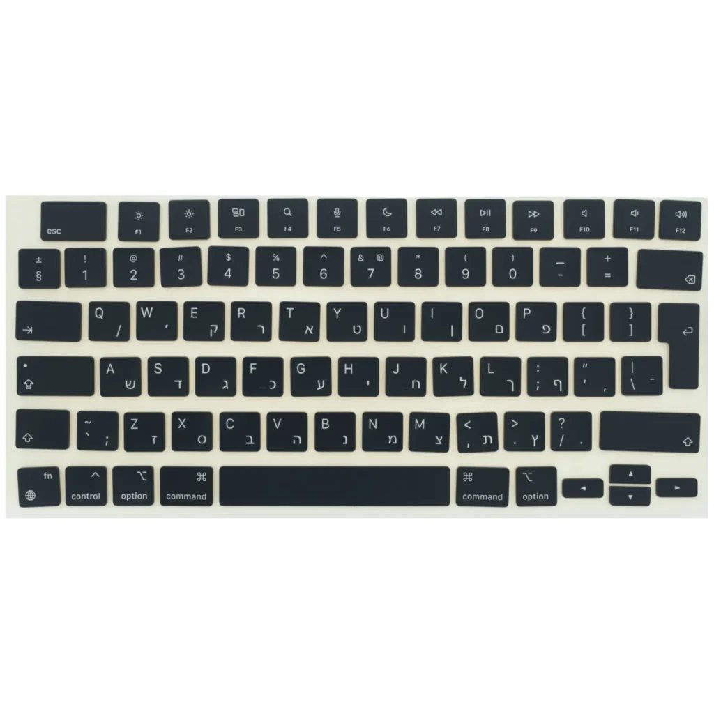 Keycap Kit (Hebrew) For MacBook Air 13" / 15" (2022 - 2026) (Midnight)