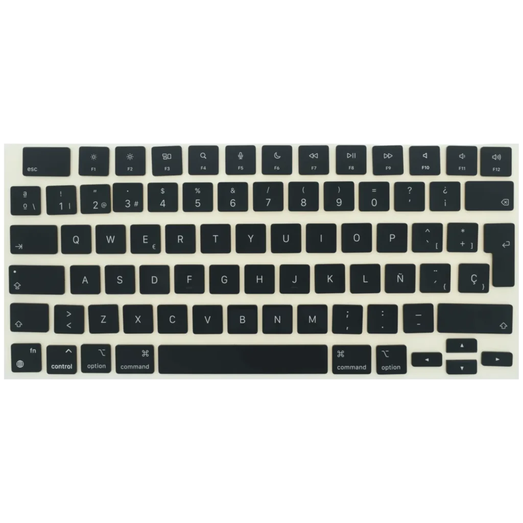 Keycap Kit (Spanish) For MacBook Air 13" / Air 15" / Pro 14" / Pro 16" (2021 - 2026) (Space Black)