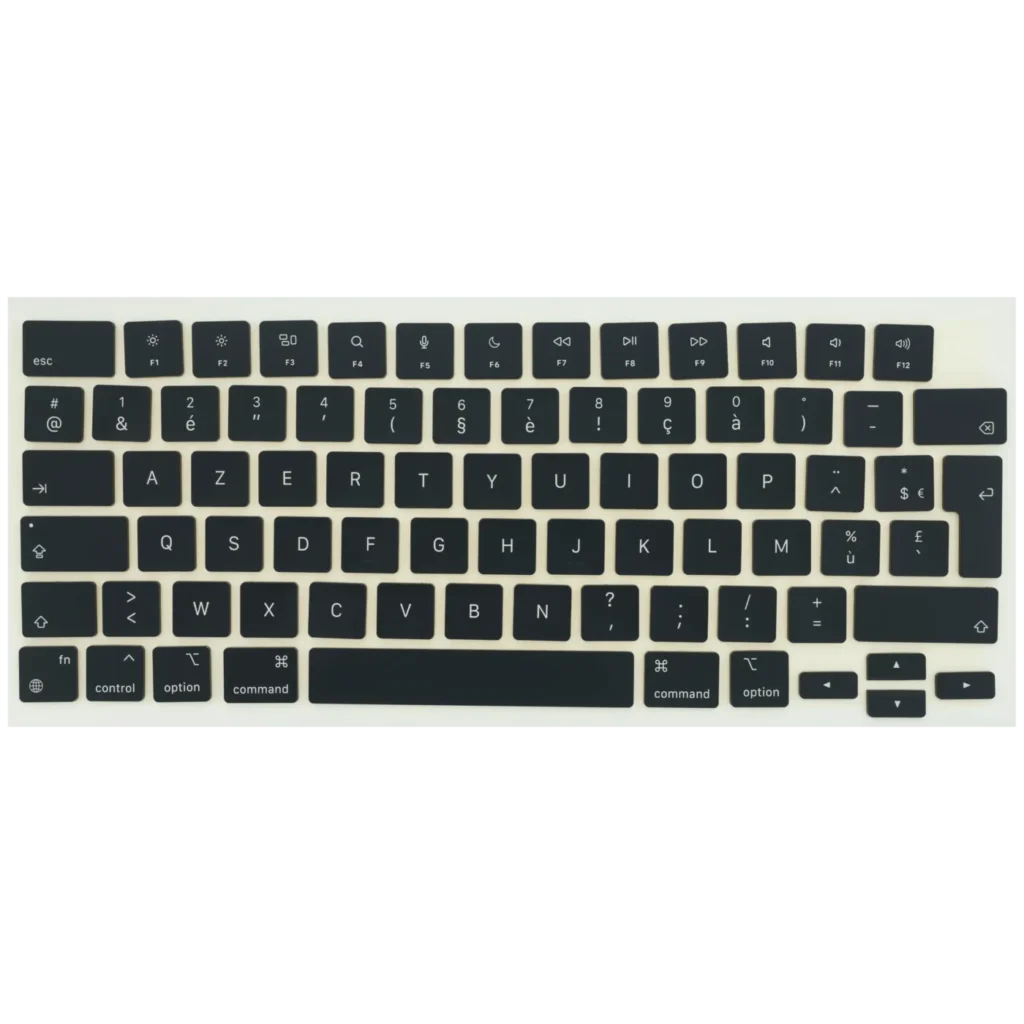 Keycap Kit (French) For MacBook Air 13" / Air 15" / Pro 14" / Pro 16" (2021 - 2026) (Space Black)