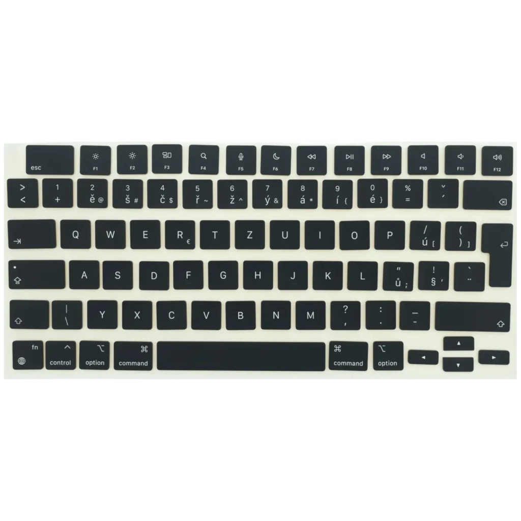Keycap Kit (Czech) For MacBook Air 13" / Air 15" / Pro 14" / Pro 16" (2021- 2026) (Space Black)