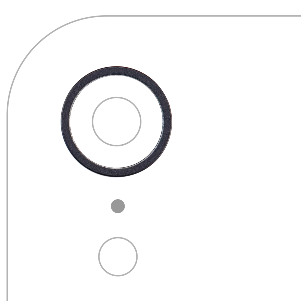 Back Camera Bezel Ring Only For iPhone XR (Black)