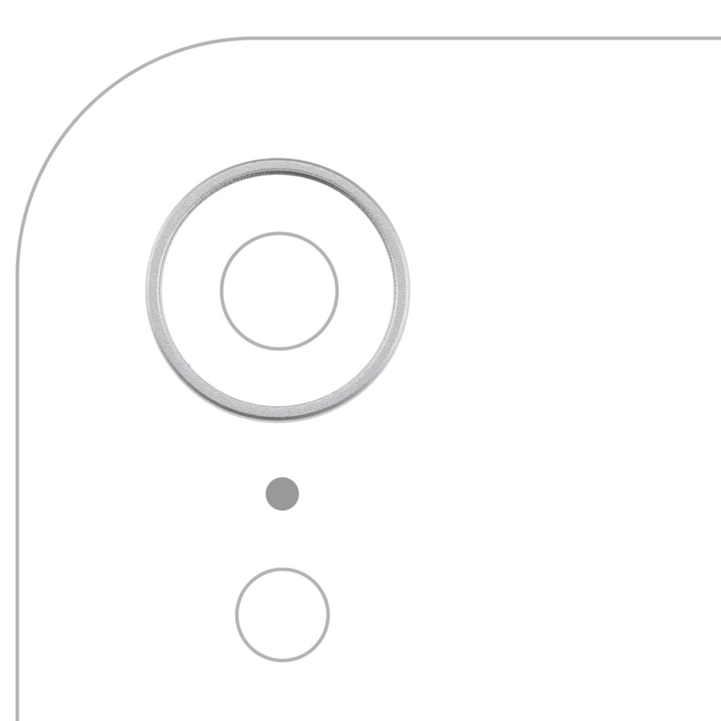 Back Camera Bezel Ring Only For iPhone XR (White)