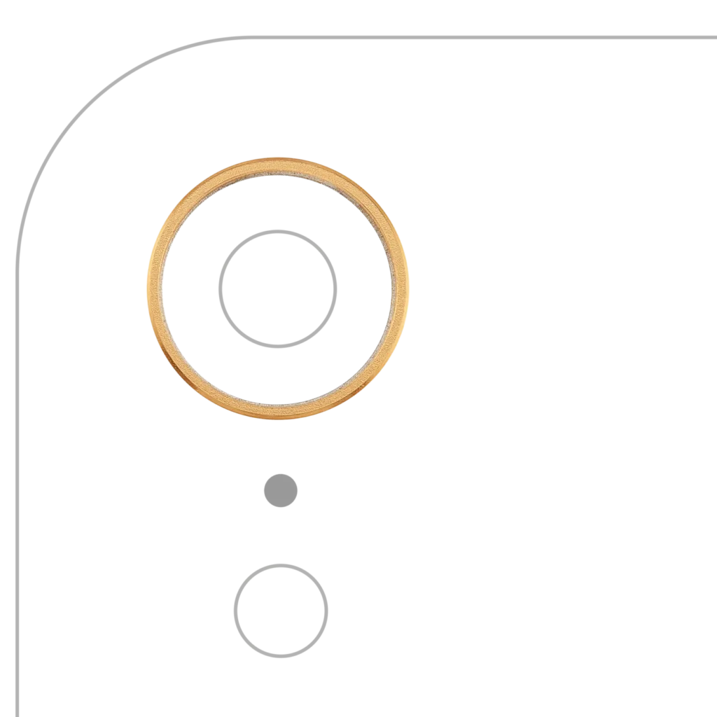 Back Camera Bezel Ring Only For iPhone XR (Yellow)