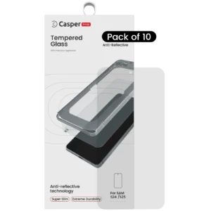 Casper Snap Tempered Glass For Samsung Galaxy S24 5G / S25 5G (10 Pack) (AR Clear)