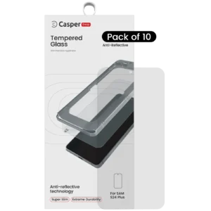 Casper Snap Tempered Glass For Samsung Galaxy S24 Plus 5G (10 Pack) (AR Clear)