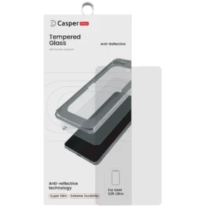 Casper Snap Tempered Glass For Samsung Galaxy S25 Ultra 5G (Retail Pack) (AR Clear)