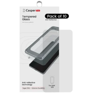 Casper Snap Tempered Glass For Samsung Galaxy S26 5G (10 Pack) (AR Clear)