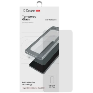 Casper Snap Tempered Glass Compatible For Samsung Galaxy S26 Plus 5G (Retail Pack) (AR Clear)