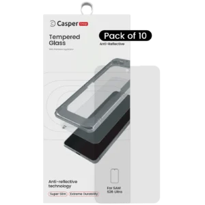 Casper Snap Tempered Glass Compatible For Samsung Galaxy S26 Ultra 5G (10 Pack) (AR Clear)
