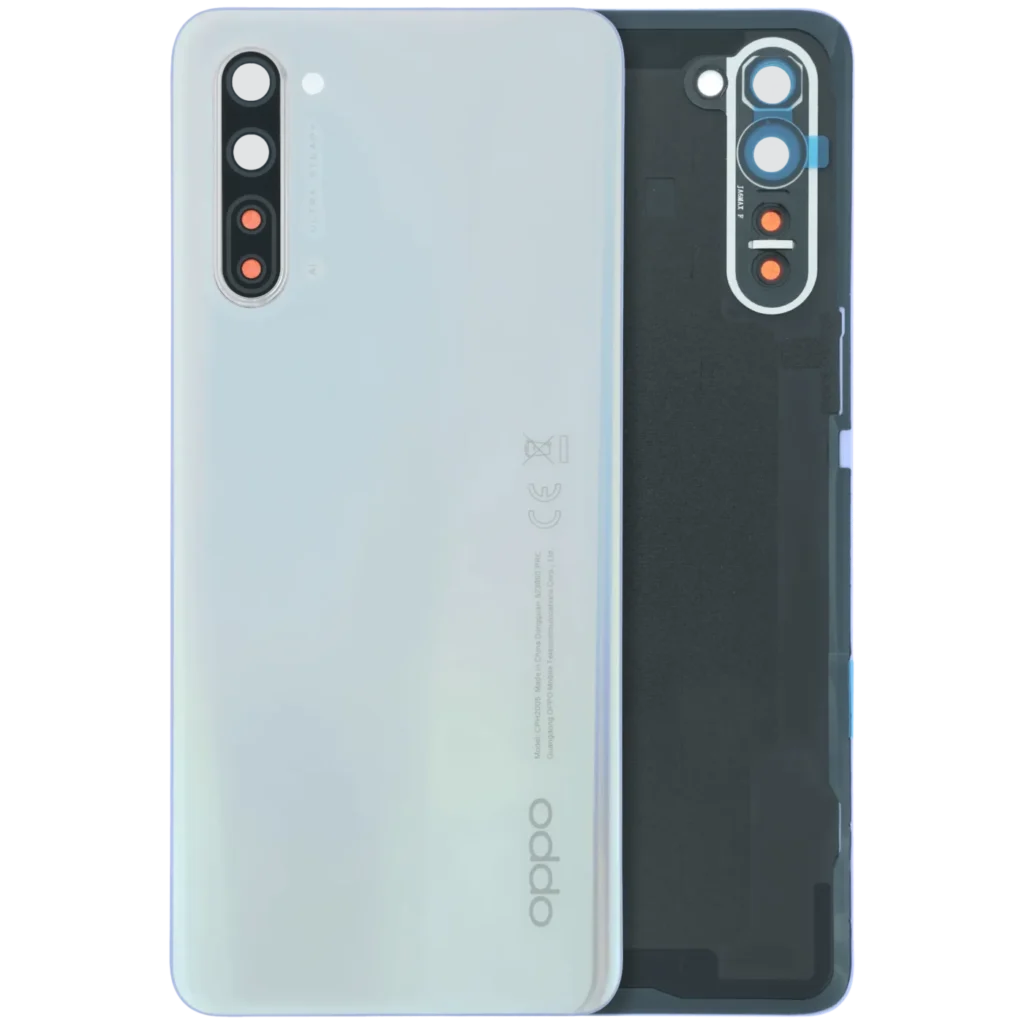 Back Cover Glass With Camera Lens For OPPO Find X2 Lite CPH2005 (Genuine) (White)