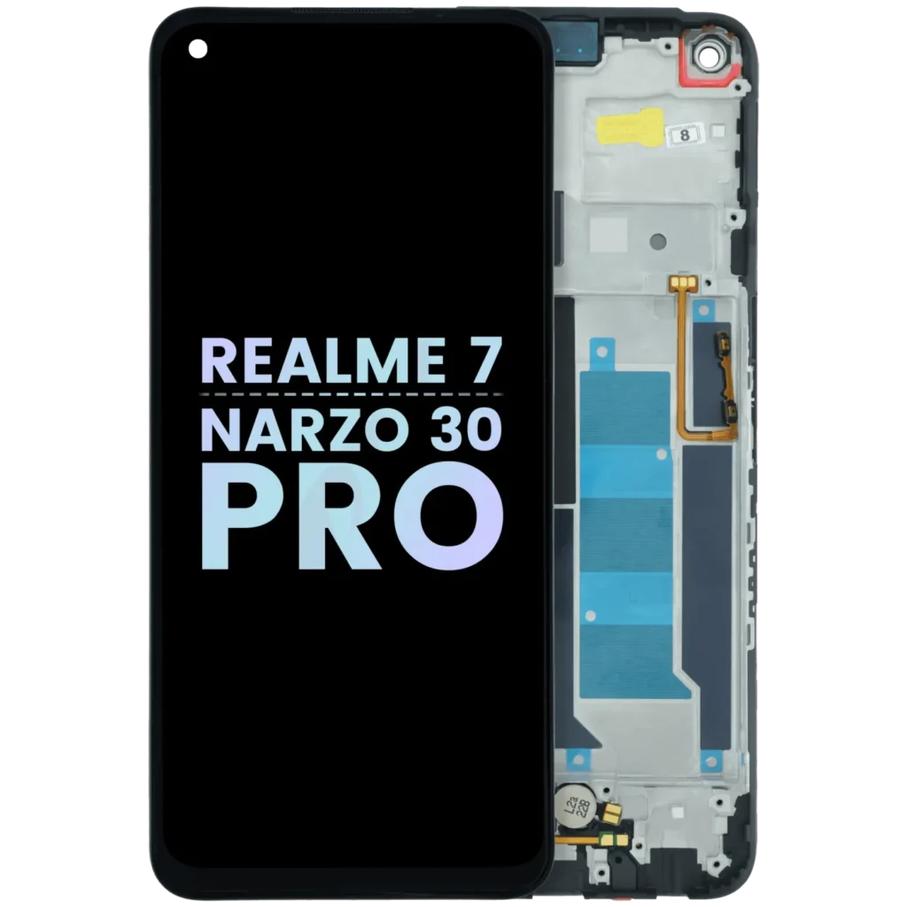 LCD Assembly With Frame For Realme 7 5G/ Narzo 30 Pro 5G (Genuine) (All Colors)