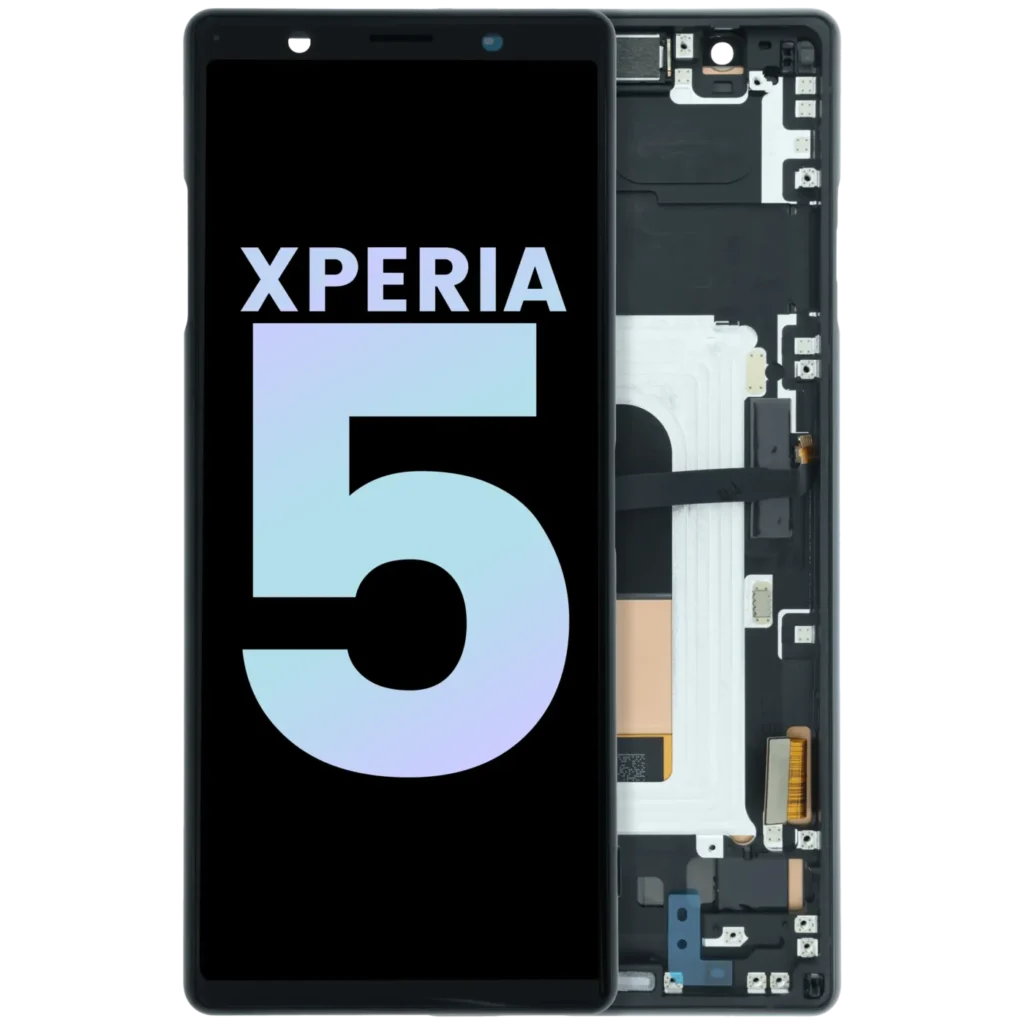 OLED Assembly With Frame For Sony Xperia 5 (Genuine) (Black)