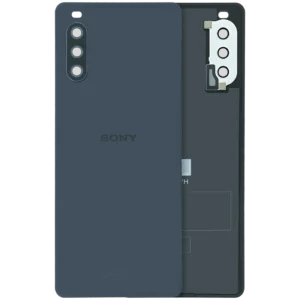 Back Cover Glass With Camera Lens Sony Xperia 10 III (Genuine) (Black)