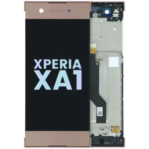 LCD Assembly With Frame For Sony Xperia XA1 (Genuine) (Rose gold)