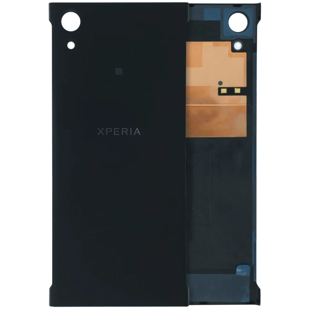 Back Cover Glass Without Camera Lens For Sony Xperia XA1 (Genuine) (Black)