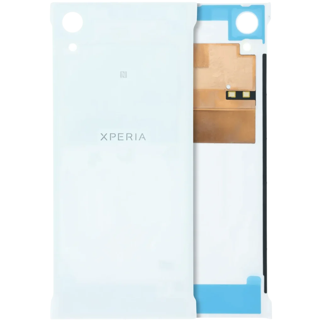 Back Cover Glass Without Camera Lens For Sony Xperia XA1 (Genuine) (White)