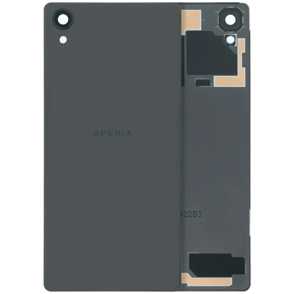 Back Cover Glass With Camera Lens For Sony Xperia X (Genuine) (Black)