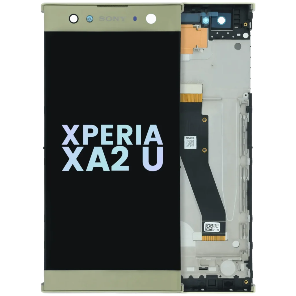 LCD Assembly With Frame For Sony Xperia XA2 Ultra (Genuine) (Gold)