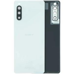 Back Cover Glass With Camera Lens For Sony Xperia 10 II (Genuine) (White)