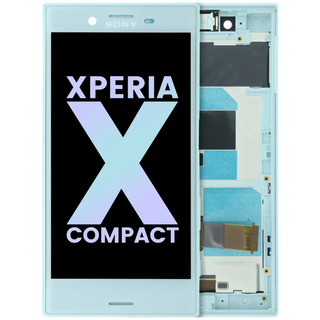 LCD Assembly With Frame For Sony Xperia X Compact (Genuine) (Blue)