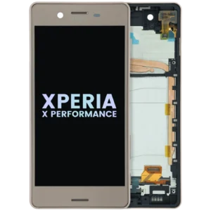LCD Assembly With Frame For Sony Xperia X Performance (Genuine) (Rose Gold)