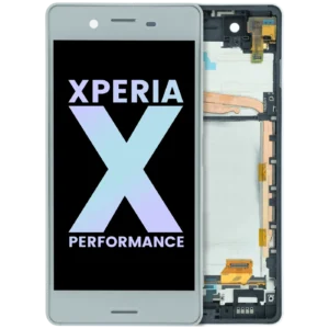 LCD Assembly With Frame For Sony Xperia X Performance (Genuine) (White)