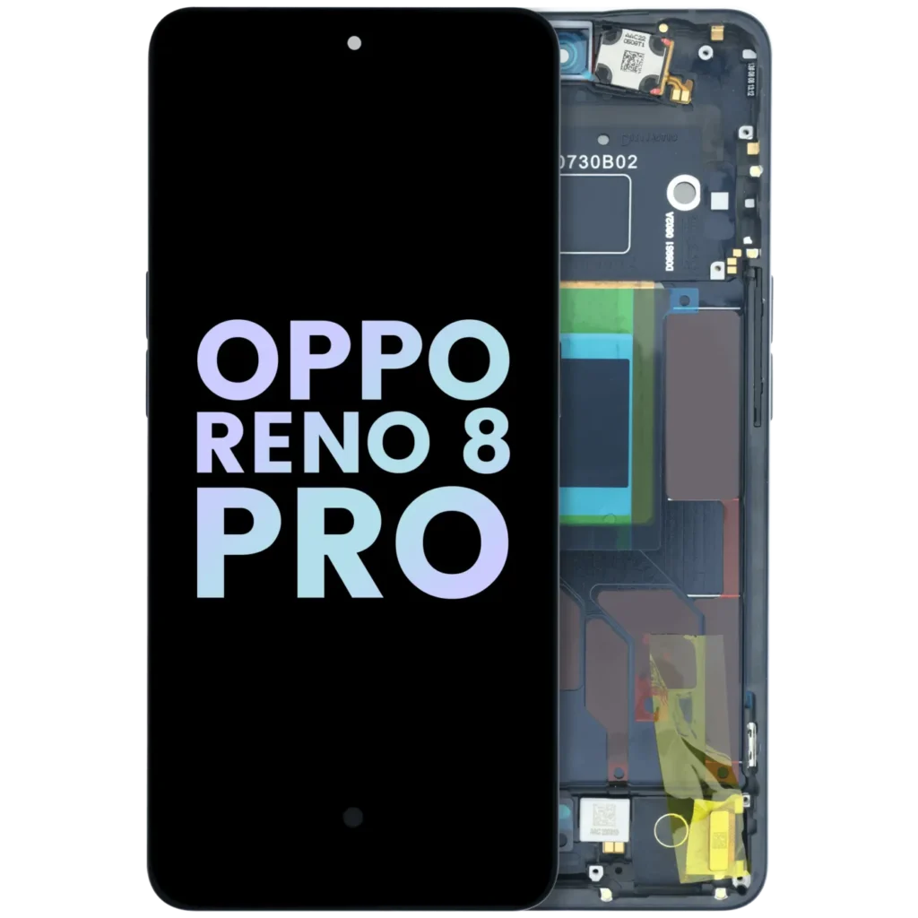 OLED Assembly With Frame For Oppo Reno 8 Pro 5G / 8 Pro Plus 5G (Genuine) (Black)