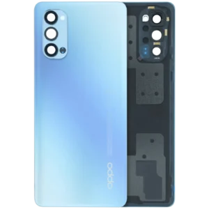 Back Cover Glass With Camera Lens For Oppo Reno 4 5G (Genuine) (Blue)