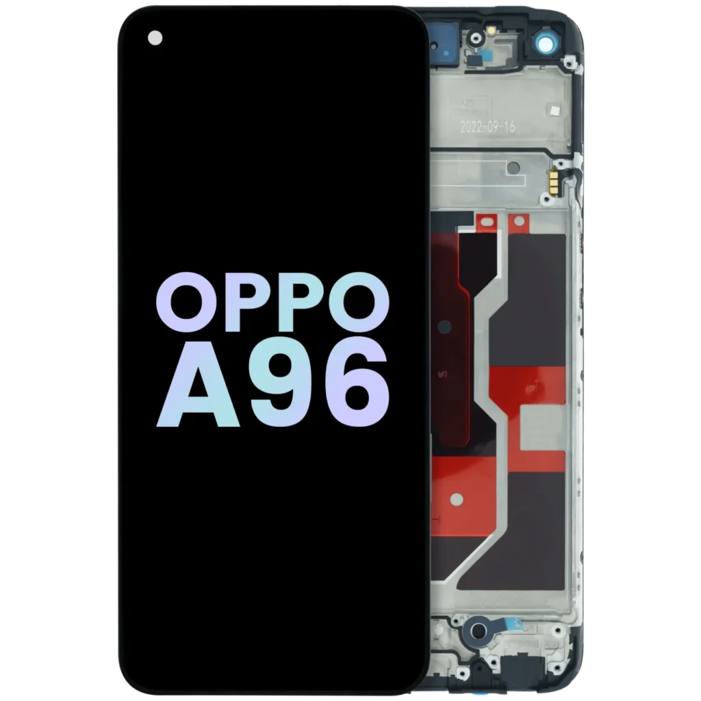 LCD Assembly With Frame Compatible For Oppo A96 (Genuine) (Black)