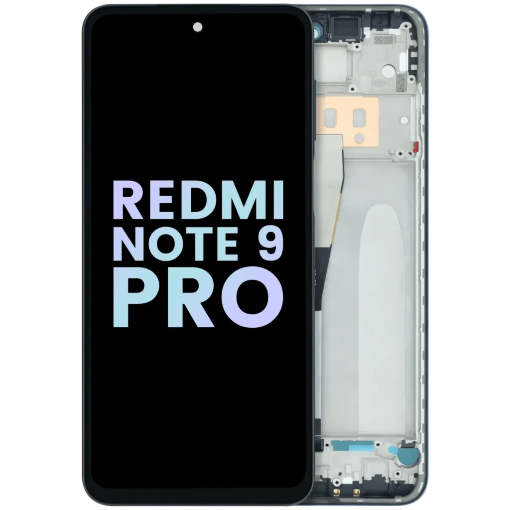 LCD Assembly With Frame Compatible For Xiaomi Redmi Note 9 Pro (Genuine) (Gray)