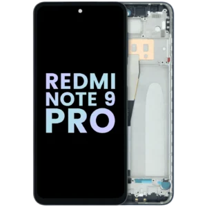 LCD Assembly With Frame Compatible For Xiaomi Redmi Note 9 Pro (Genuine) (Gray)