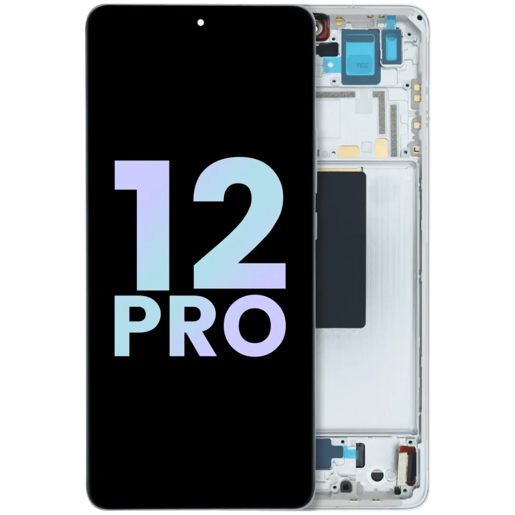 OLED Assembly With Frame For Xiaomi 12 Pro (Genuine) (Violet Gold)