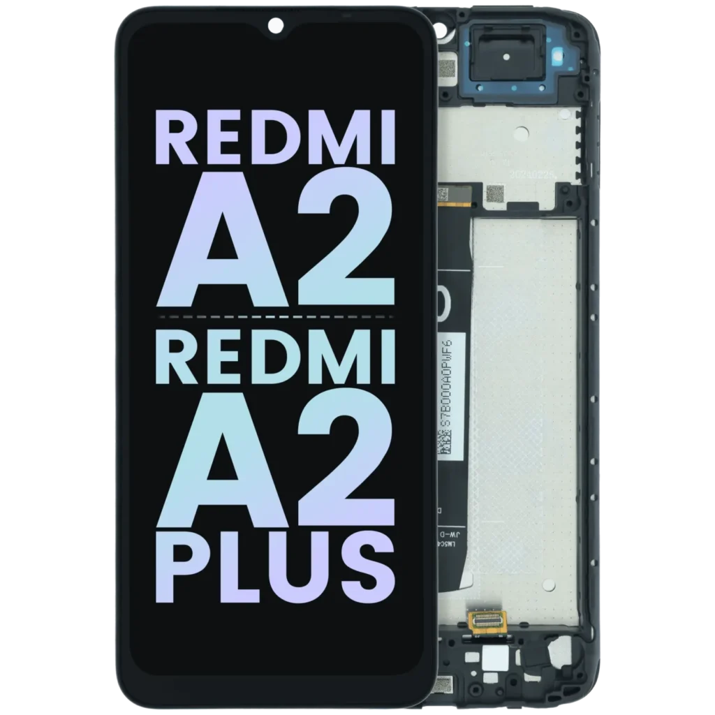 LCD Assembly With Frame For Xiaomi Redmi A2 / A2 Plus (Genuine) (Black)