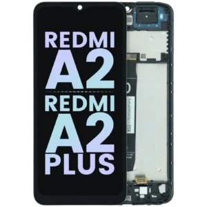 LCD Assembly With Frame For Xiaomi Redmi A2 / A2 Plus (Genuine) (Black)