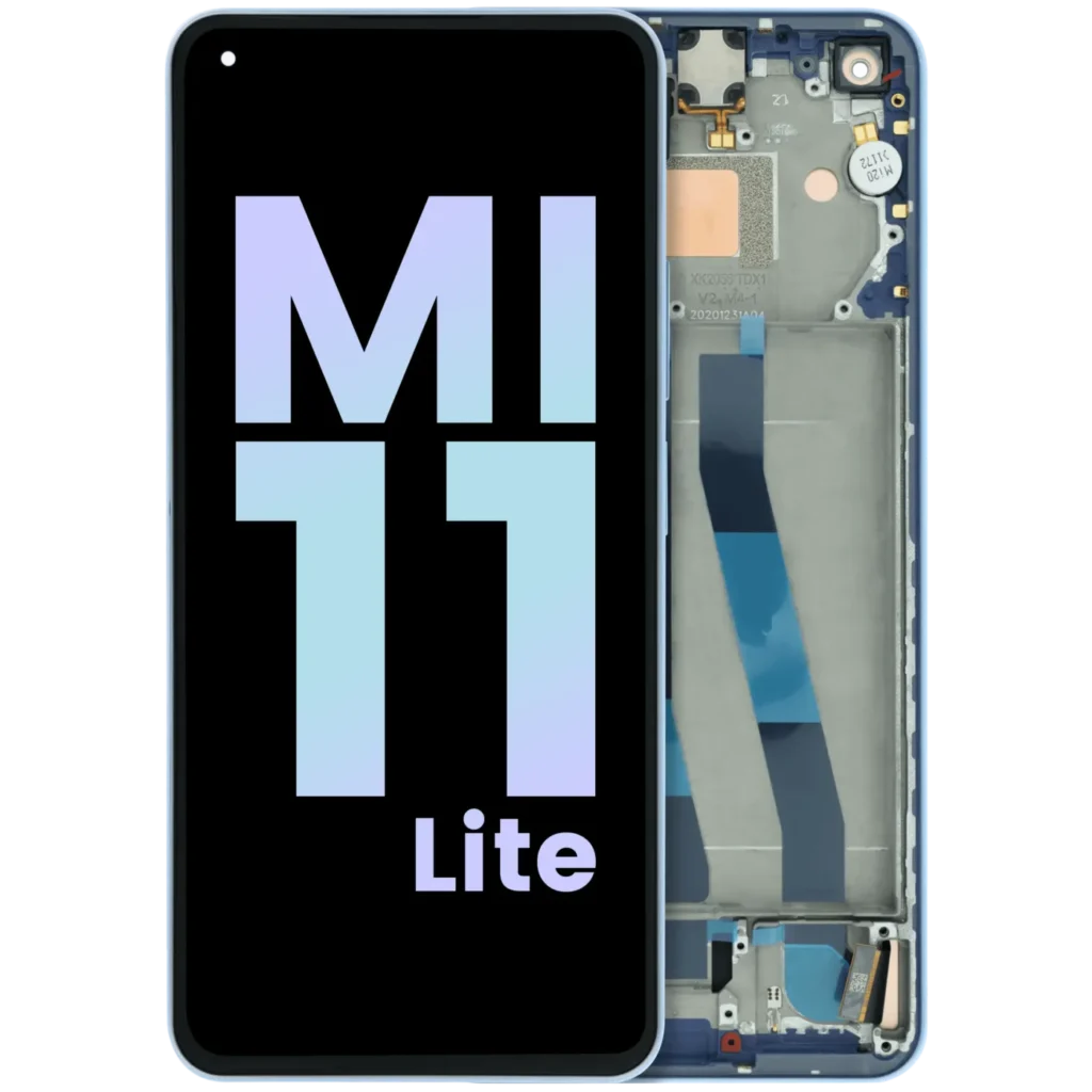 OLED Assembly With Frame For Xiaomi Mi 11 Lite (Genuine) (Blue)